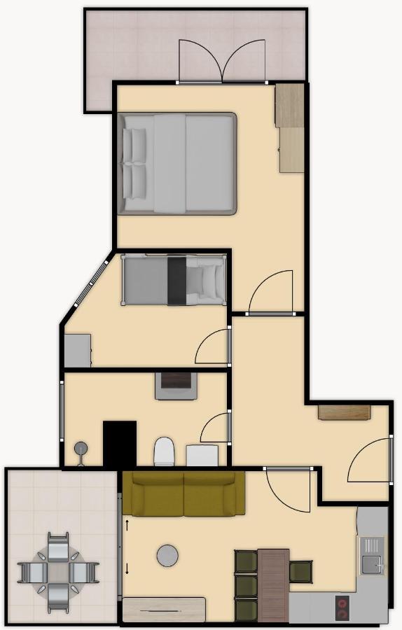 Cheerful 2-Bedroom Apartment In Golem Golem  Zewnętrze zdjęcie